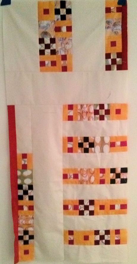 go mini or go home finished quilt top